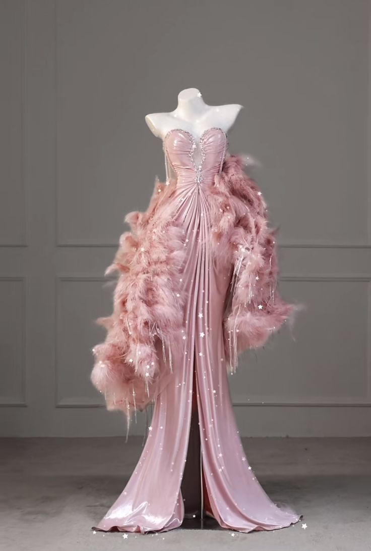 Cute Mermaid Sweetheart Pink Sequin Floor Length Prom Dresses Formal Dress Birthday Outfits Prom Gown RA045