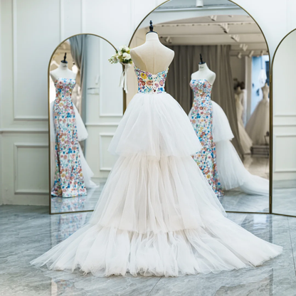 Modest A Line Strapless Sequin Prom Dresses Long Party Dress 18th Birthday Outfit Teenagers Graduation Dress RB1104