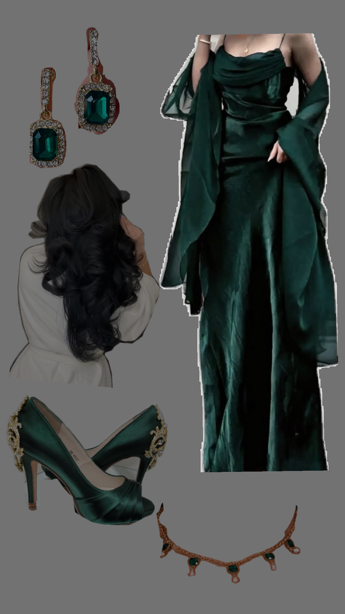 Sexy A Line Spaghetti Straps Dark Green Long Prom Dresses Inspiration Party Dress Slit Senior Graduation Dress RB1202