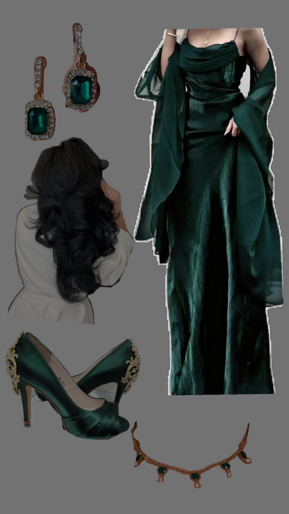 Sexy A Line Spaghetti Straps Dark Green Long Prom Dresses Inspiration Party Dress Slit Senior Graduation Dress RB1202