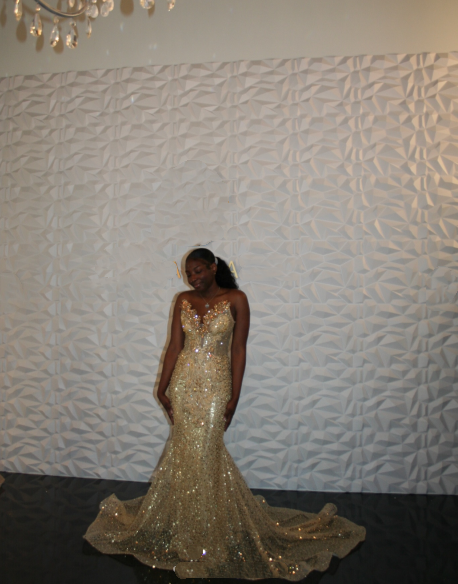 Chic Mermaid Sweetheart Gold Sequin Beaded Prom Dresses Party Dress 20th Birthday Outfits Graduation Dress RB1409