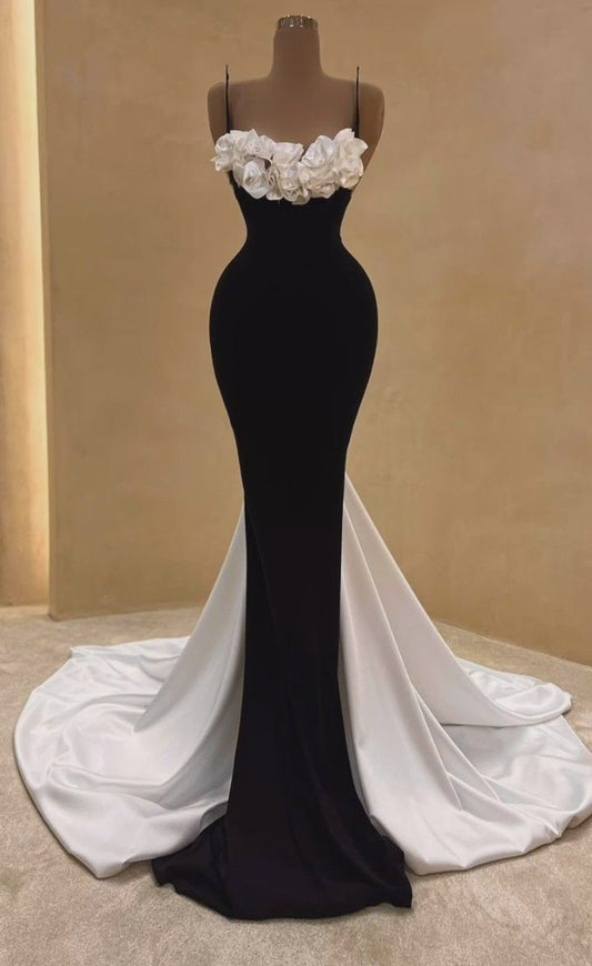Classy Mermaid Sweetheart Black Satin Prom Dresses Ideas 21st Birthday Outfits Graduation Dress RB1512