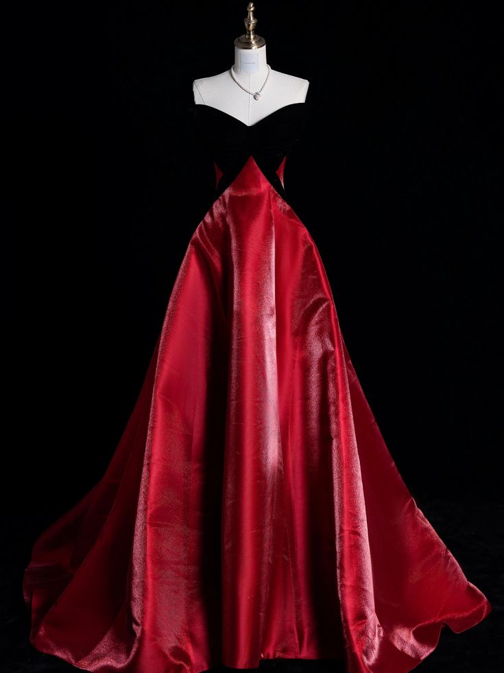 Princess Ball Gown Sweetheart Red Long Prom Dresses Impress 16 Birthday Outfits Prom Gown RB1683
