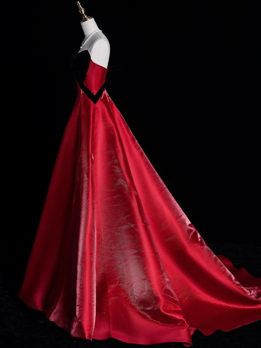 Princess Ball Gown Sweetheart Red Long Prom Dresses Impress 16 Birthday Outfits Prom Gown RB1683