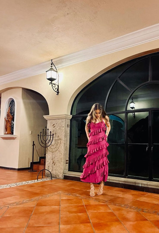 Modest Sheath Spaghetti Straps Hot Pink Prom Dresses Party Dress 16th Birthday Outfits Graduation Dress RB1722