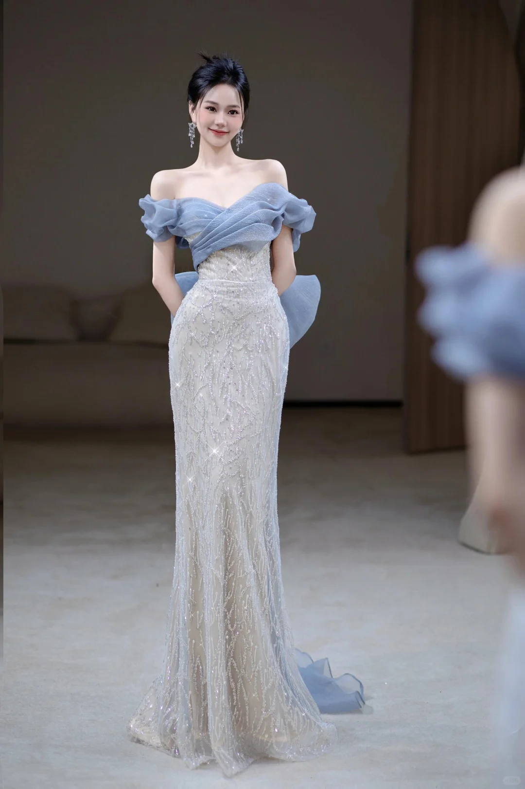 Classy Mermaid Off The Shoulder Sequin Prom Dresses Formal Dress 18th Birthday Outfits Prom Gown RB1778