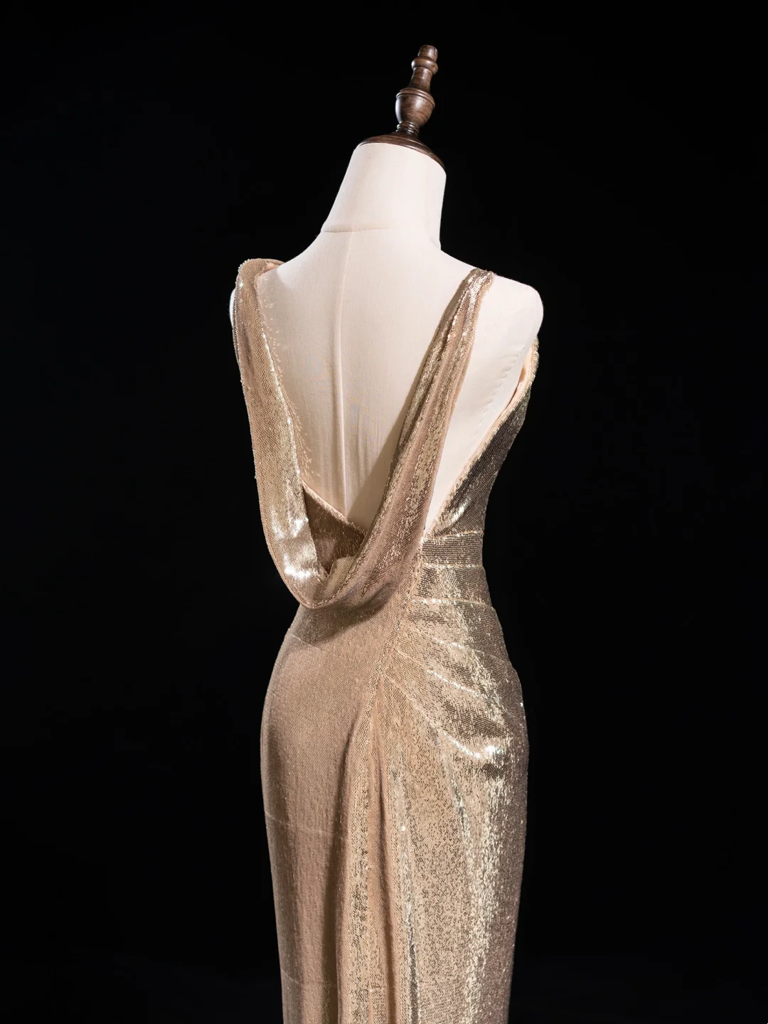 Sparkle Mermaid Asymmetrical Shoulder Straps Champagne Sequin Long Prom Dresses Impress 18th Birthday Outfits Prom Gown RB1879