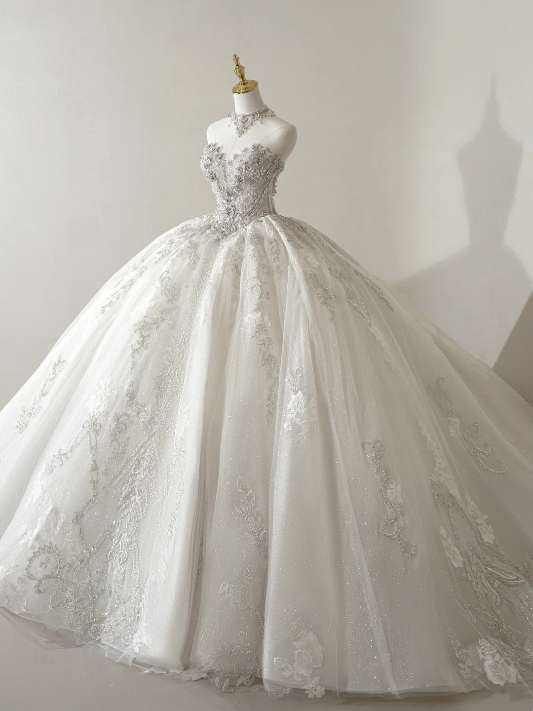 Princess Ball Gown Sweetheart Sleeveless Tulle Fitted Corset Long Wedding Dress Bridal Gown White Wedding Dresses RB1902