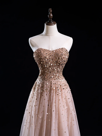 Vintage Ball Gown Sweetheart Pink Tulle Long Prom Dresses Impress Sweet 16 Birthday Outfits Prom Gown RB1918