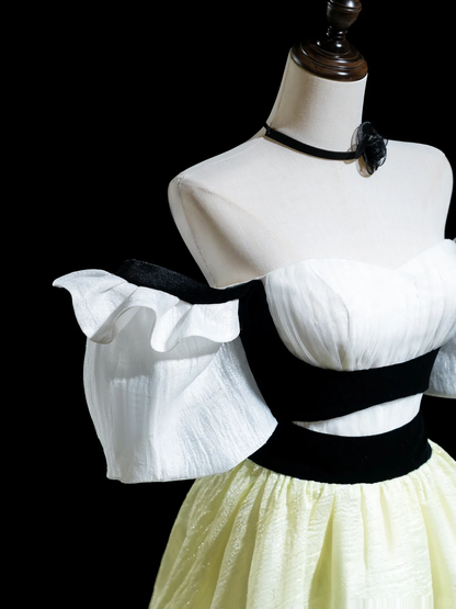 Classy A Line Off The Shoulder Satin Prom Dresses Formal Dress 18th Birthday Outfits Prom Gown RB1924
