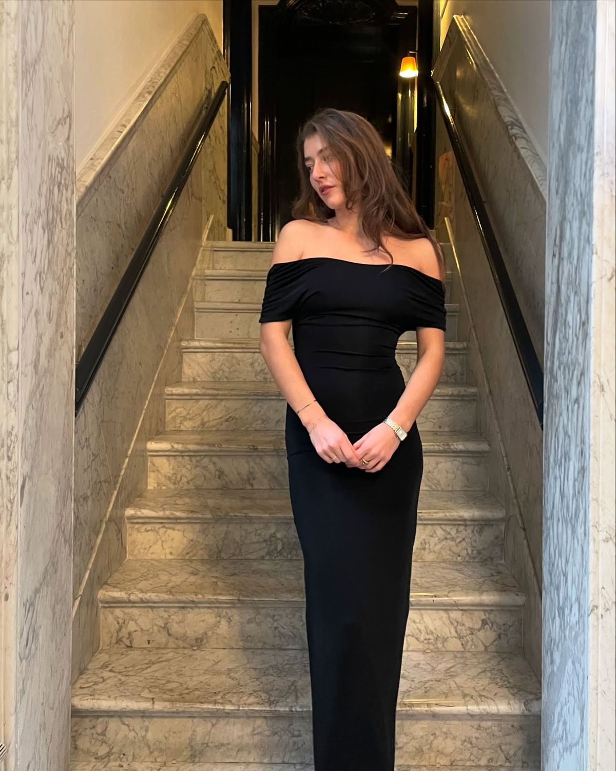 Pretty Mermaid Off The Shoulder Black Pleated Prom Dresses Formal Dress Party Outfits Prom Gown RB1986