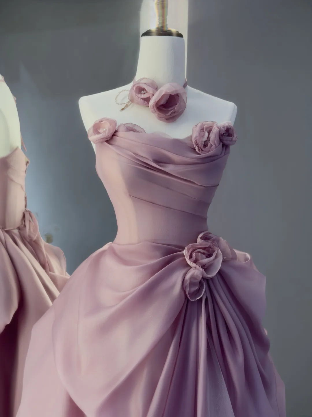 Charming Ball Gown Strapless Pink Prom Dresses Inspiration For Teens Formal Dress Party Outfits Prom Gown Ideas RB2048