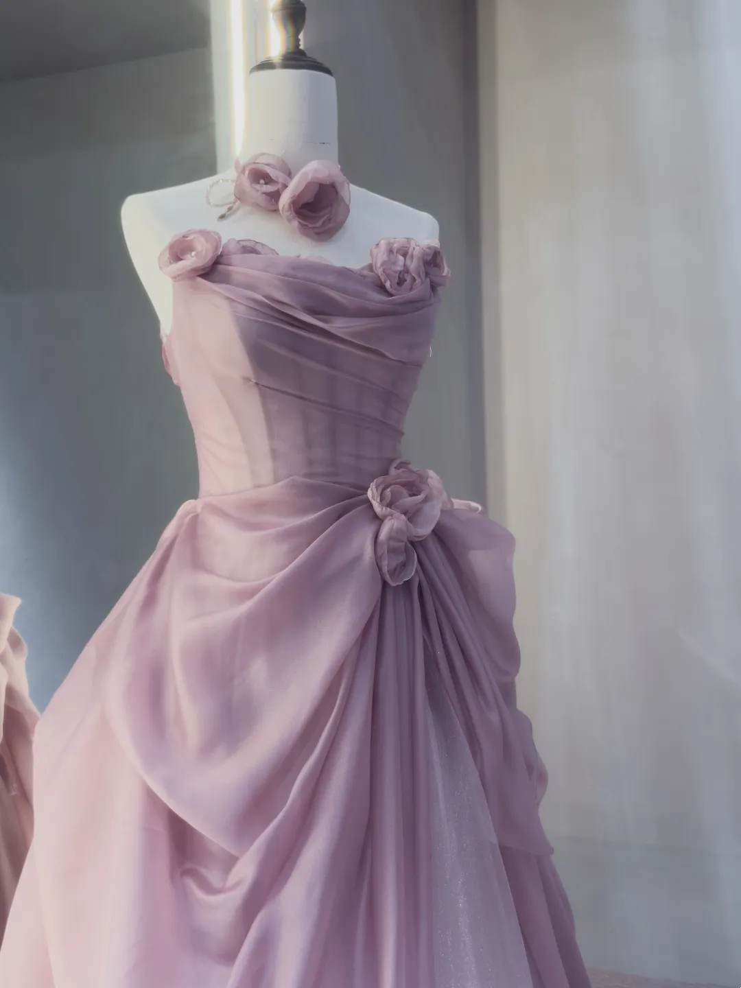 Charming Ball Gown Strapless Pink Prom Dresses Inspiration For Teens Formal Dress Party Outfits Prom Gown Ideas RB2048