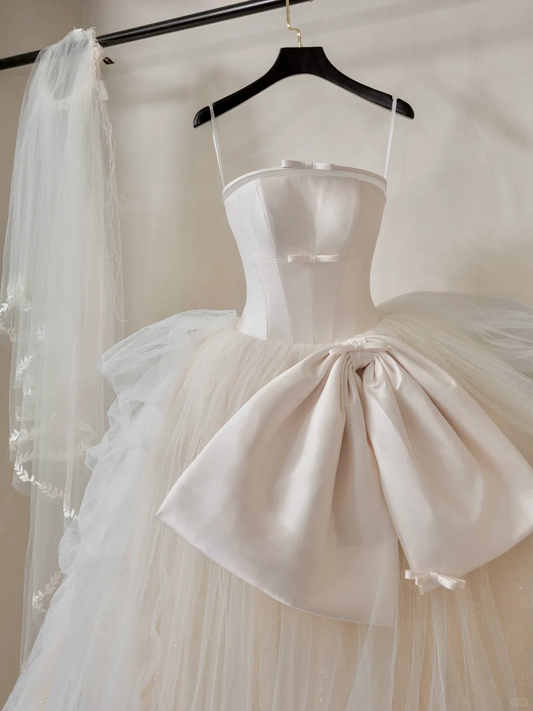 Ethereal Ball Gown Strapless Sleeveless Tulle Fitted Corset Long Wedding Dress Bride Gowns Lace Wedding Dresses RB2051