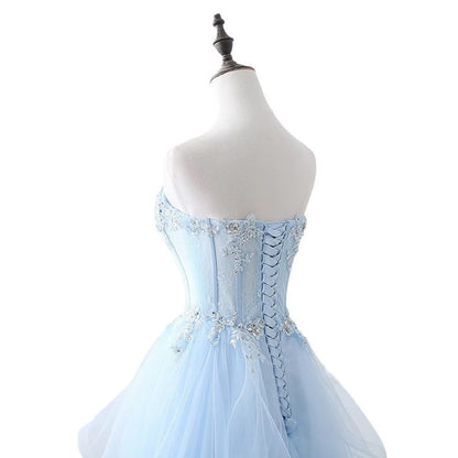 Classy Ball Gown Sweetheart Yellow Tulle Prom Dresses Inspo For Teens Formal Dress Party Outfits Prom Gowns RB2181