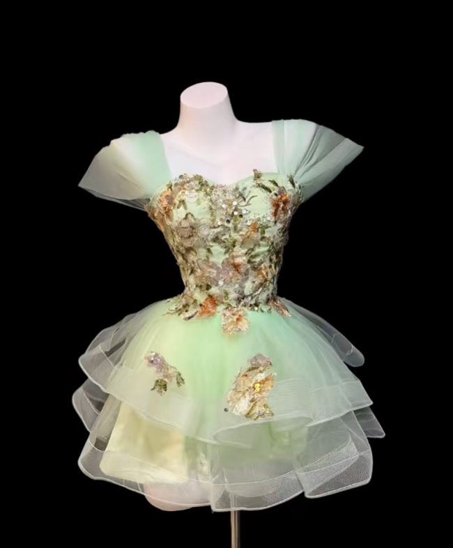 Gorgeous Ball Gown Off The Shoulder Sage Green For Women Lace Mini Senior Inspo Short Birthday Outfits Homecoming Dresses RB3074