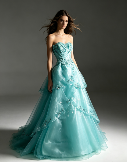 Elegant A line Sweetheart Blue With Beading Perfection-Formal Goals Nigh Evening Long Prom Dress Party Outfits RB6744