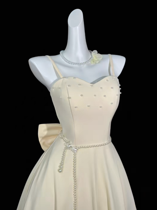 Cute A Line Spaghetti Straps Light Yellow University Ideas Homecoming Dress Inspo Short High School Senior Hoco Court Dresses RB7007