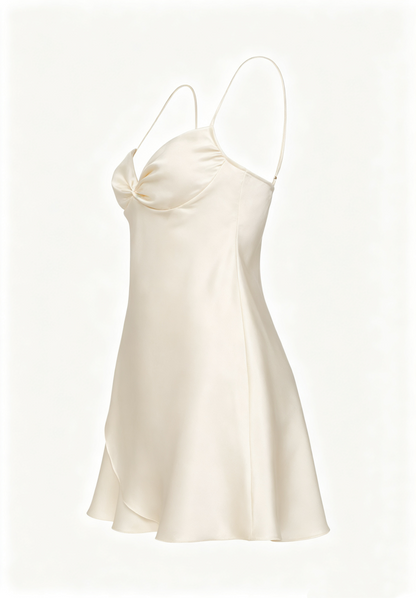 New Sexy Short Homecoming Dresses A Line Spaghetti Straps Ivory Mini Graduation Cocktail Graduation Outfits RB7374
