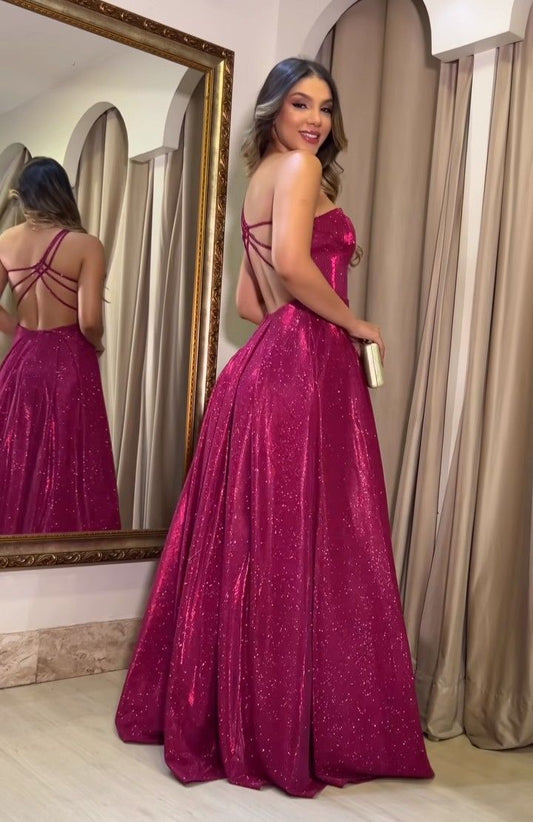 Elegant A line One Shoulder Sequin Hot Pink Senior Aesthetic Prom Dresses Prom Gowns Birthday Outfits Graduation Dress RB753