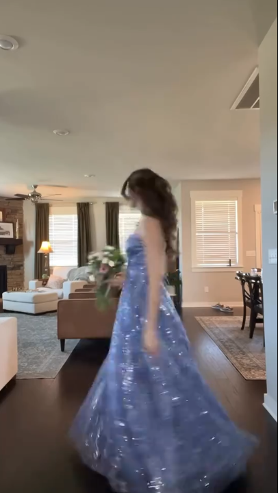 Cute A Line Halter Sequin Lavender Prom Dresses Party Dress Birthday Outfits Graduation Dress RB754