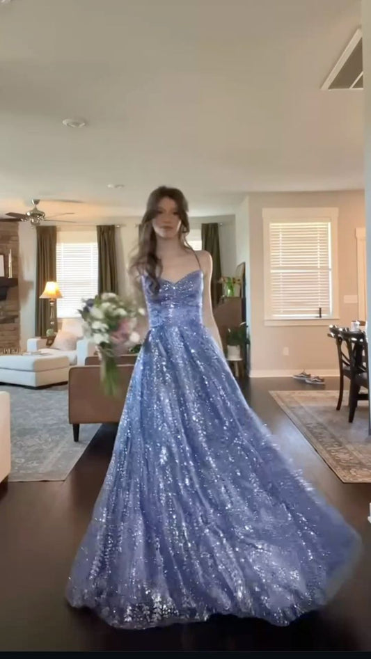Cute A Line Halter Sequin Lavender Prom Dresses Party Dress Birthday Outfits Graduation Dress RB754