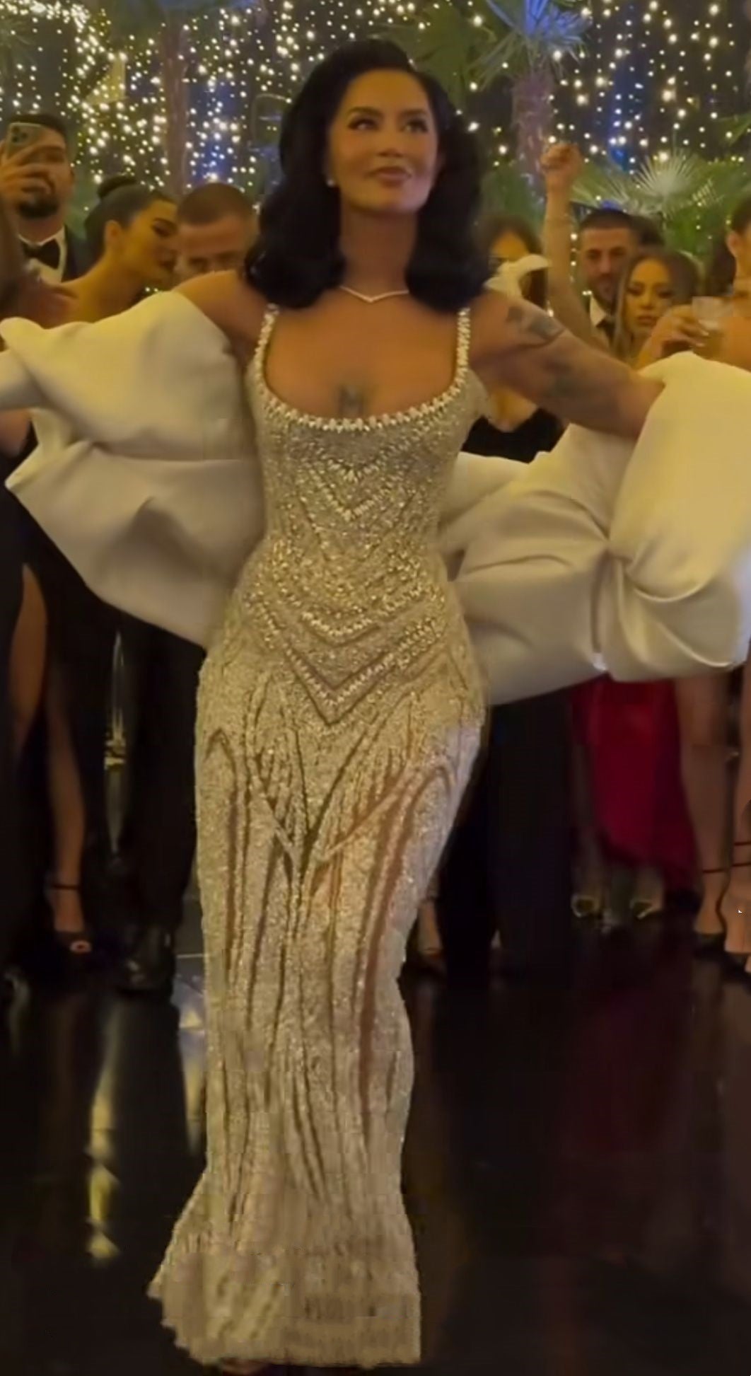 Sexy Mermaid Straps Champagne Sequin Long Prom Dresses Inspiration Prom Dress Senior Graduation Dress RB938