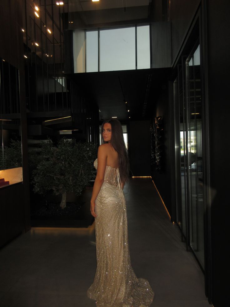 Unique Mermaid Sweetheart Champagne Sequins Prom Dresses Long Party Dress 21st Birthday Outfits Graduation Dress RB950