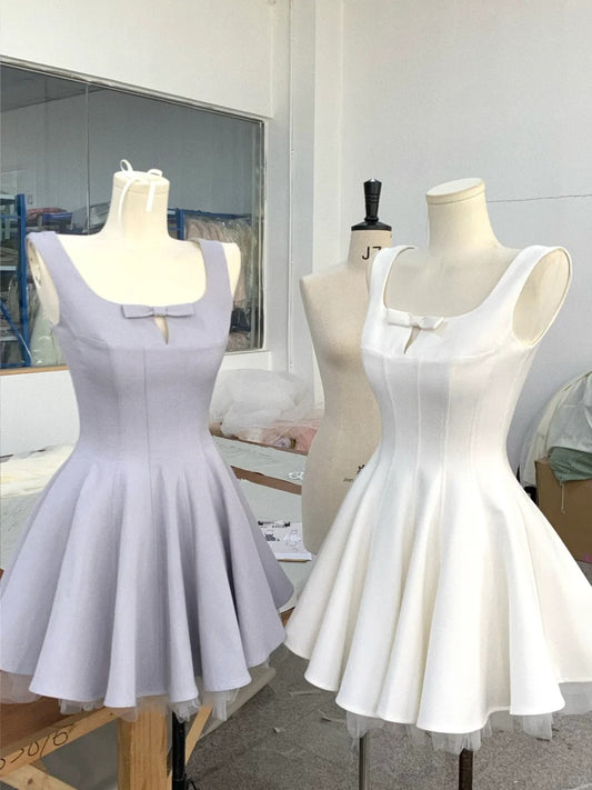 Classy Square Neck A-Line Party Dress 16th Birthday Outfit RF01020