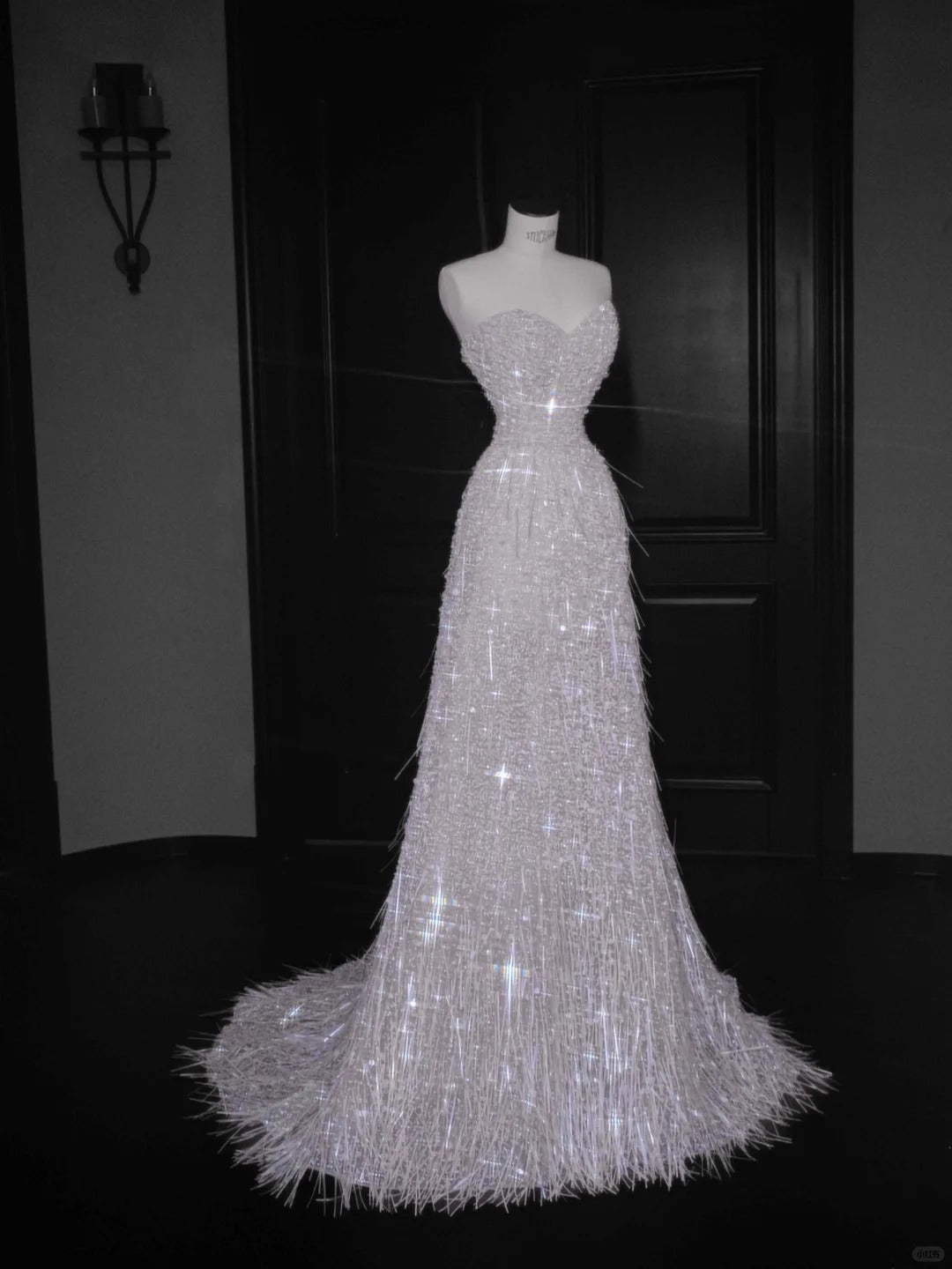 Pink Tulle Sequin Sweetheart Neckline A-Line Prom Dresses Elegant Evening Dress- RF0459