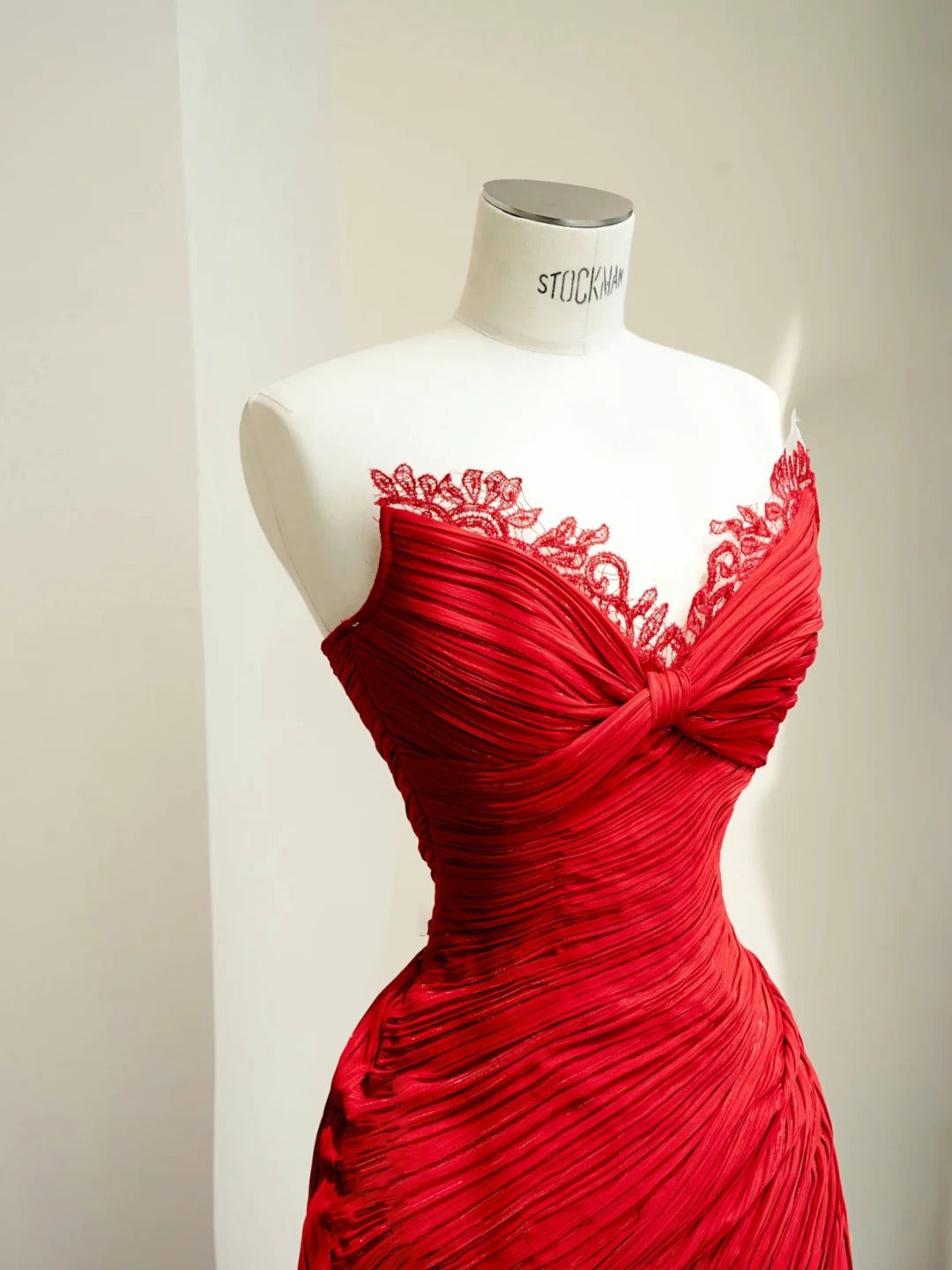 Stunning Red Sweetheart Neck Tulle Sheath Long Prom Dresses Formal Elegant Evening Dresses RF0491