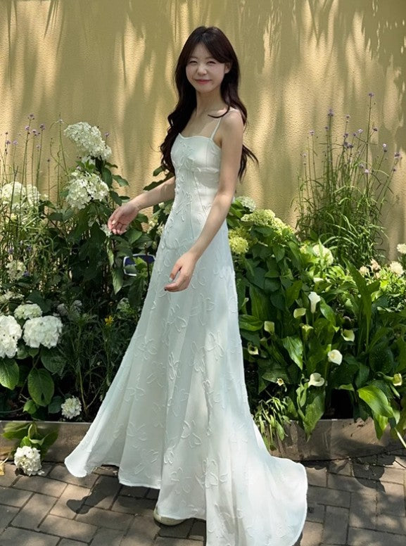 Cute French Spaghetti Straps Chiffon A-Line Summer Dress RF0576