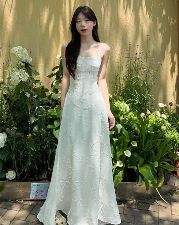 Cute French Spaghetti Straps Chiffon A-Line Summer Dress RF0576