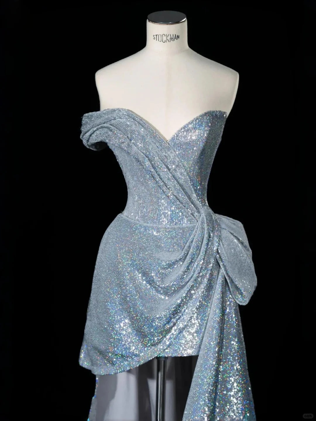 Elegant Silver Sweetheart Neck A-Line Sequins Long Prom Dresses Formal Evening Gowns  RF0593