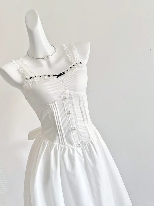 Simple White Strap A-Line Satin Short Prom Dresses Homecoming Dress RF0691