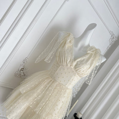 Sweet Light Yellow V-neck A-Line Tulle Short Prom Dresses Birthday Party Dress RF0938