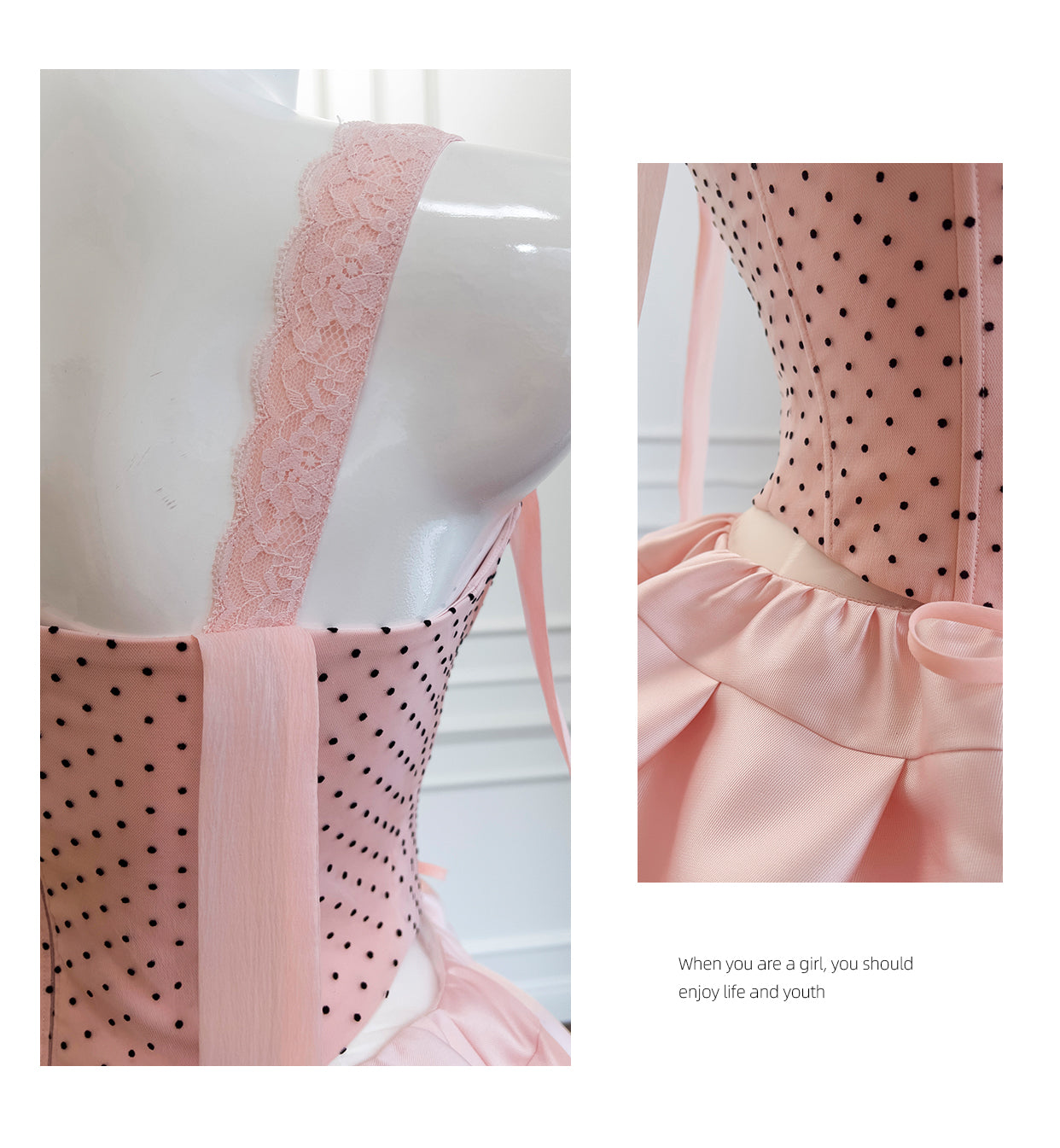 Stunning Pink Satin Spaghetti Strap Corset Short Party Dress Sweet 16 Dress RF0984