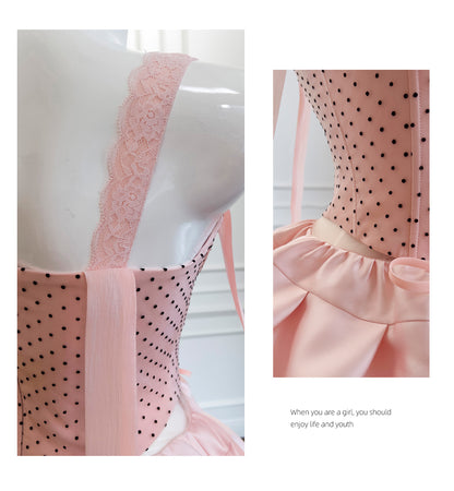 Stunning Pink Satin Spaghetti Strap Corset Short Party Dress Sweet 16 Dress RF0984