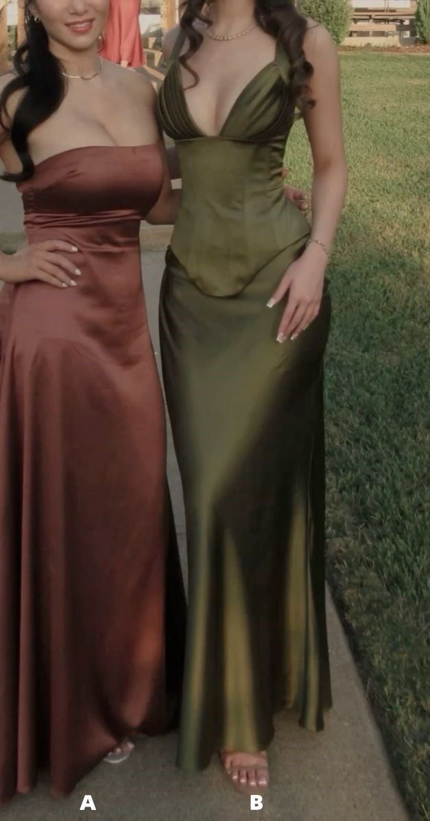 Simple Prom Dresses, Satin Party Dress, Bodycon Senior School Event Dress Formal Gown N620