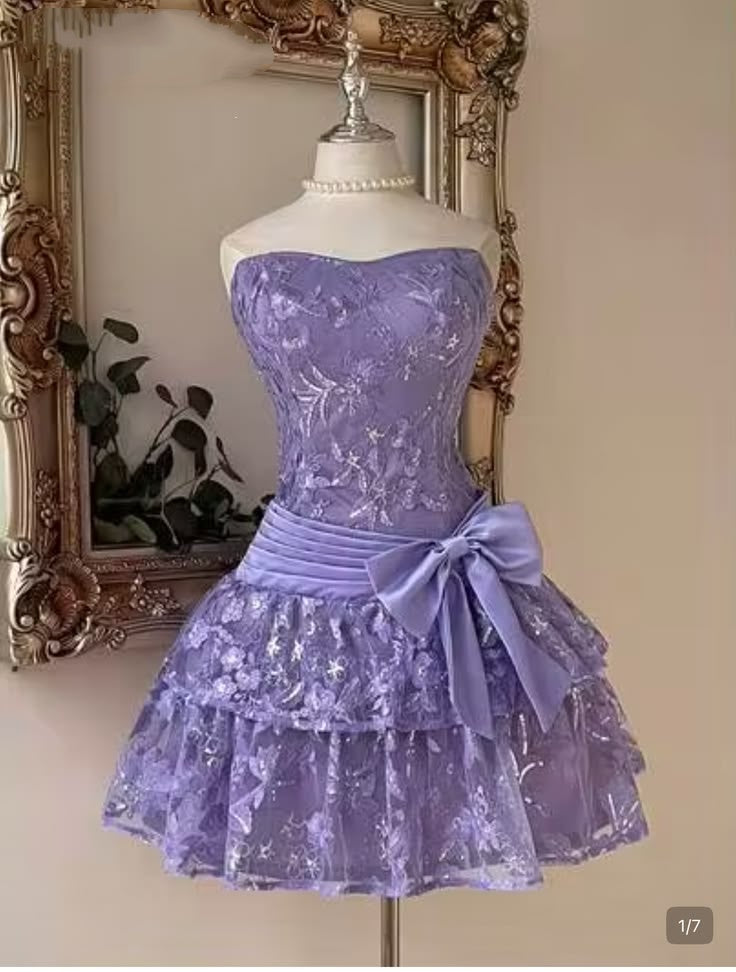 Cute Ball Gown Homecoming Dresses Sweetheart Grape Lace Graduation Cocktail Graduation Outfit RB6751