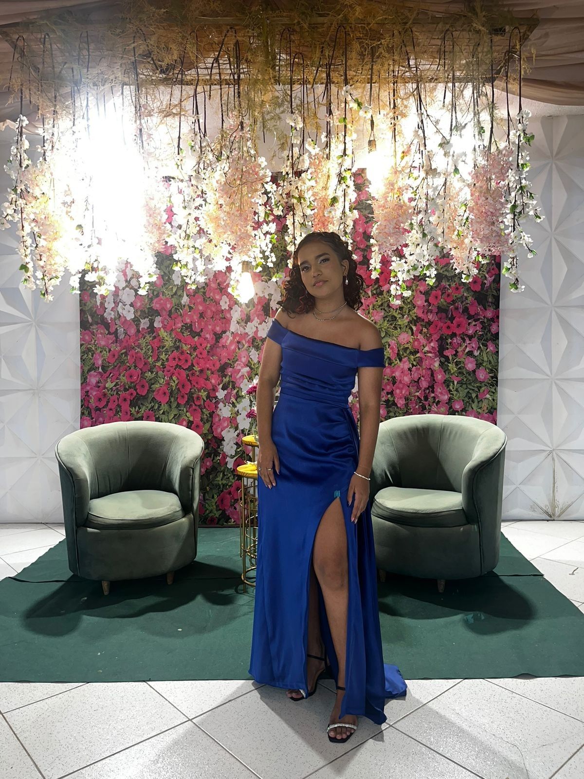 Sexy Off The Shoulder Royal Blue With Split Long Prom Dresses Mermaid Bodycon For Women N4146