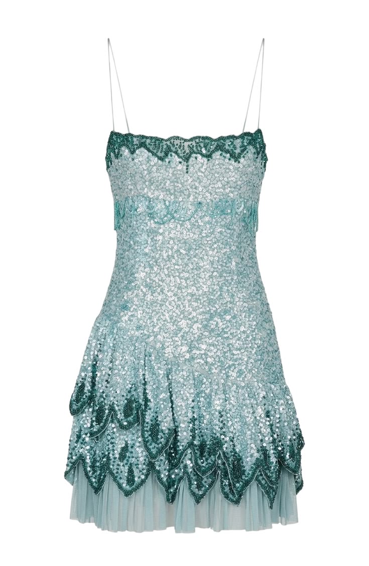 Unique Hoco Photo Ideas A Line Spaghetti Straps Blue Sequin Senior Year Homecoming Dresses Inspo Hoco Outfits RB8930