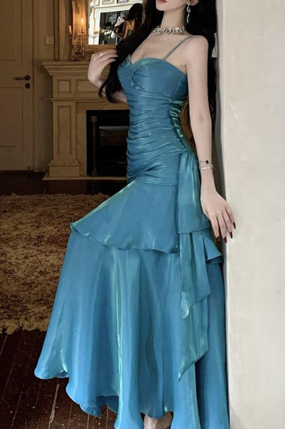 Simple Mermaid Sweetheart Burgundy Prom Dress, Burgundy Party Dress AB954