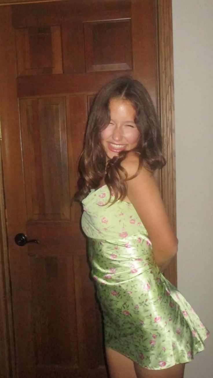 Cute Homecoming Dresses Outfit inspo Floral Hoco Dress Green 16th Birthday Cocktail Ideas Outfits RB8344