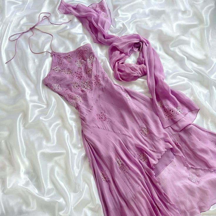Unique High Low Chiffon Lilac With Scarf Prom Dresses Formal Gown Inspo Evening Outfits AB1394