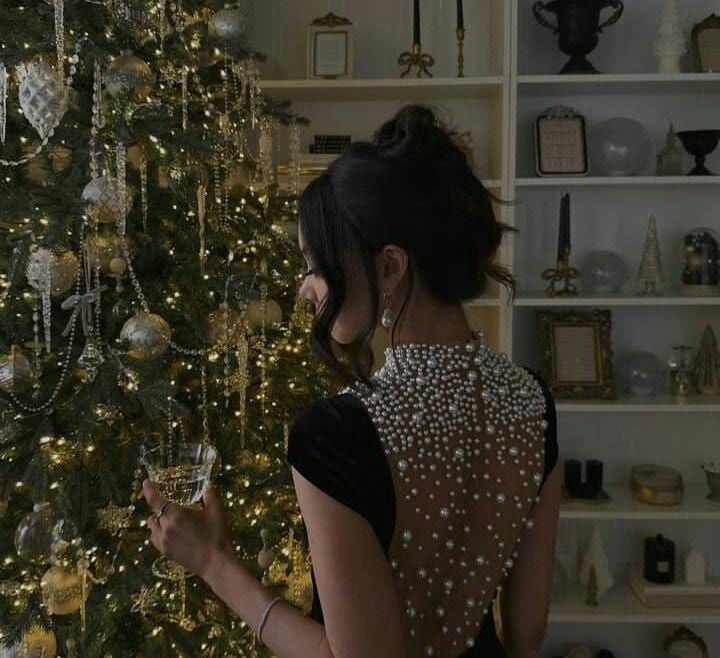 Black Velvet Evening Dress With Pearl Embellishments Party Dress Birthday Prom Dress AB1634