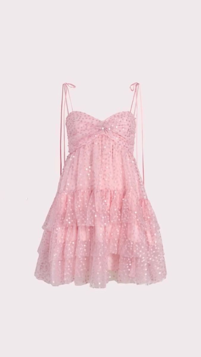 Eclectic A line Spaghetti Strap Pink Sequin Mini Graduation Hoco Dresses Short Senior Homecoming Outfits RB3667
