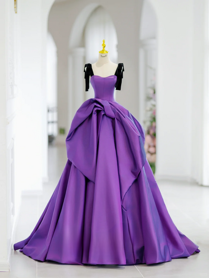 Sweet Ball Gown Straps Grape Long Quinceanera Dress Gorgeous Quinceanera Dresses Sweet 15 16 Dress DH2806