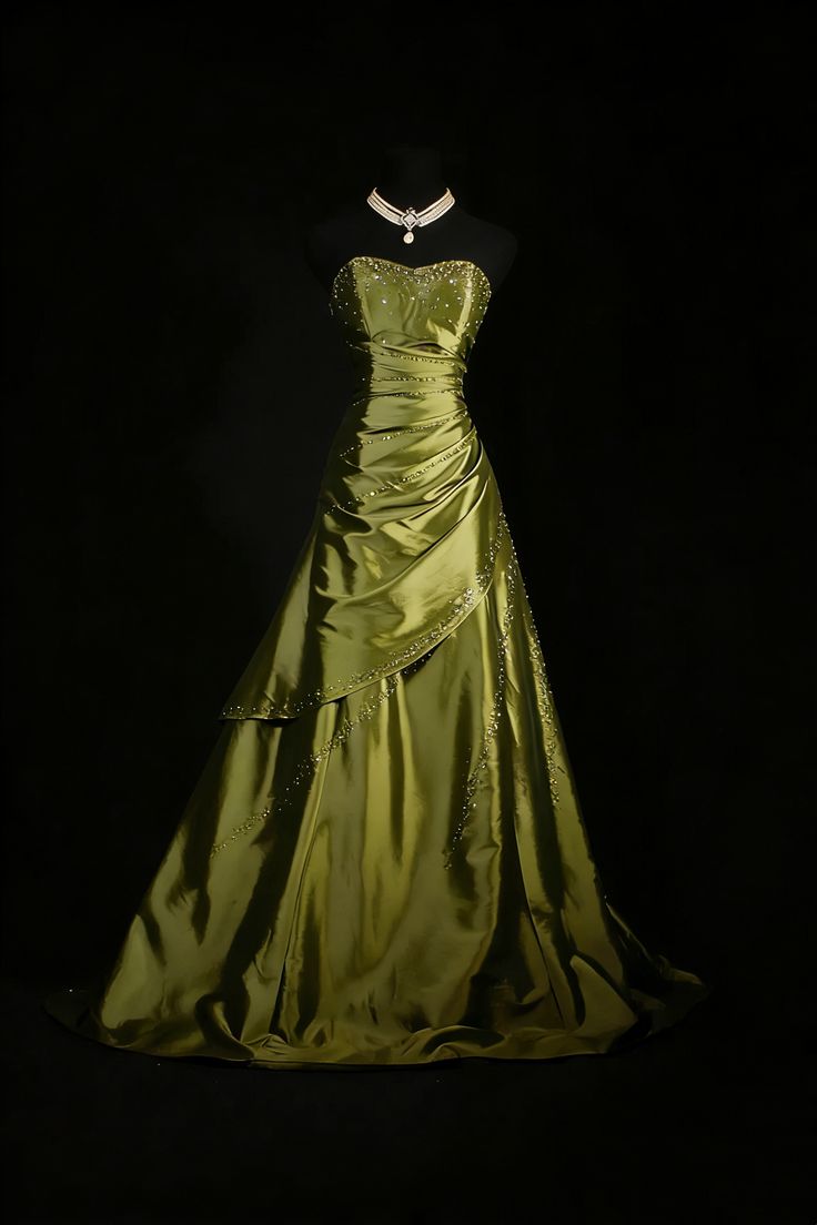 Sweetheart Satin A Line Prom Dresses Beaded Formal Evening Dress Formal Dress N777