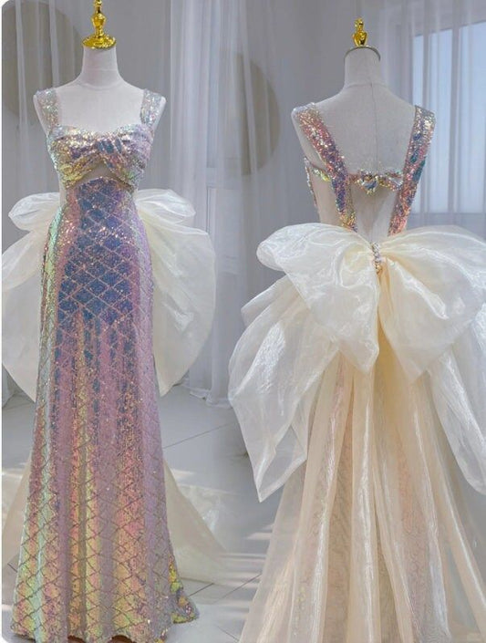 Shinning Mermaid Sweetheart Sequins For Women Party Dresses Long Formal Prom Dresses 20th Birthday Gown AB1412